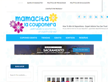 Tablet Screenshot of mamacitalacuponera.com